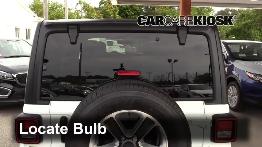 2018 Jeep Wrangler Unlimited Sport 3.6L V6 Lights Center Brake Light (replace bulb)